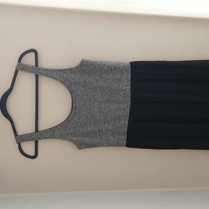 Lou & Grey black & gray maxi dress